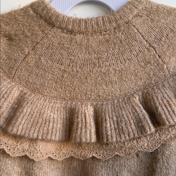 Zara Camel Ruffle Cardigan - Picture 8 of 12